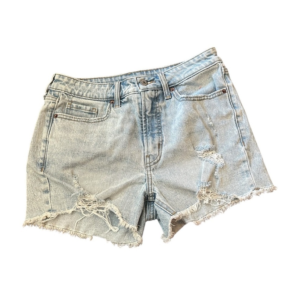Old Navy High-Waisted OG Straight Ripped Jean Shorts Size 8